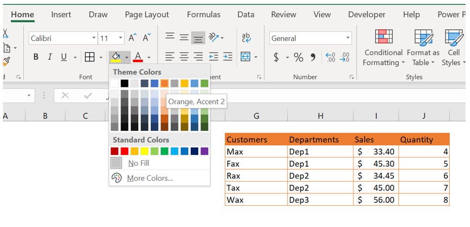 How To Create Shading In Excel